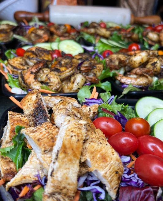 Organic Salads with Protein